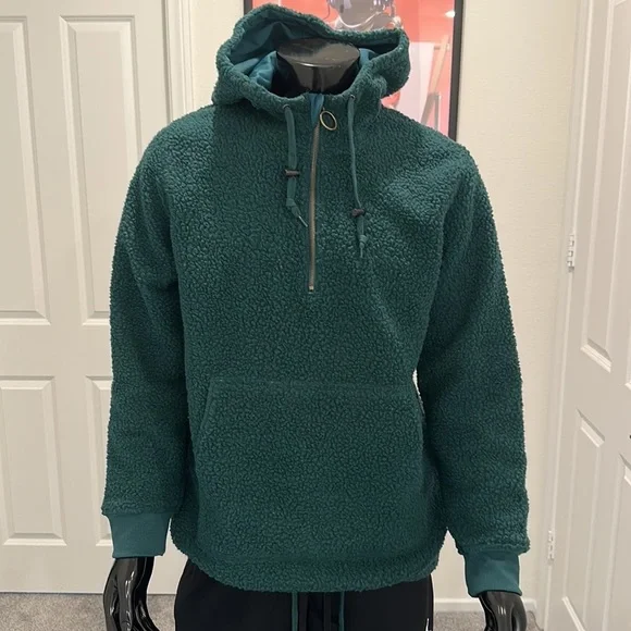 Sherpa half zip hoodie